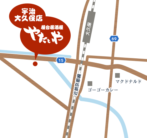 大久保店の地図
